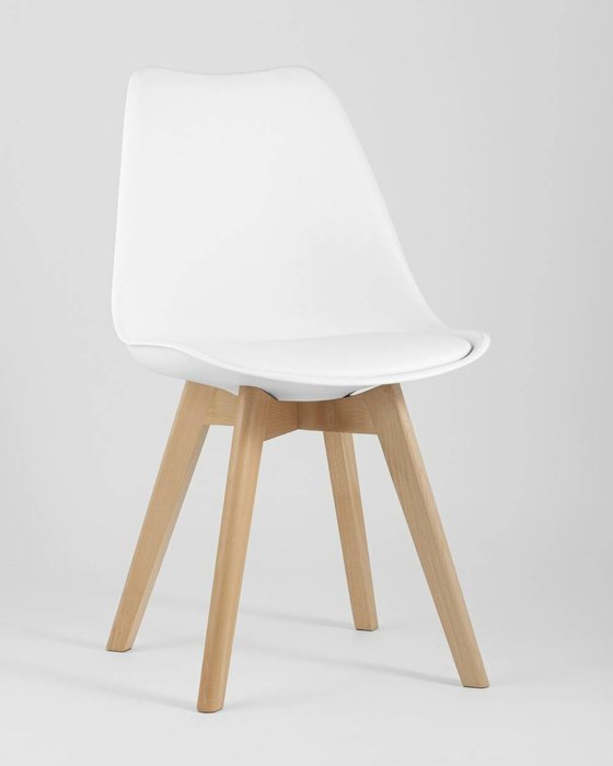 Набор из четырех стульев Frankfurt бело-бежевого цвета - купить Обеденные стулья по цене 13490.0