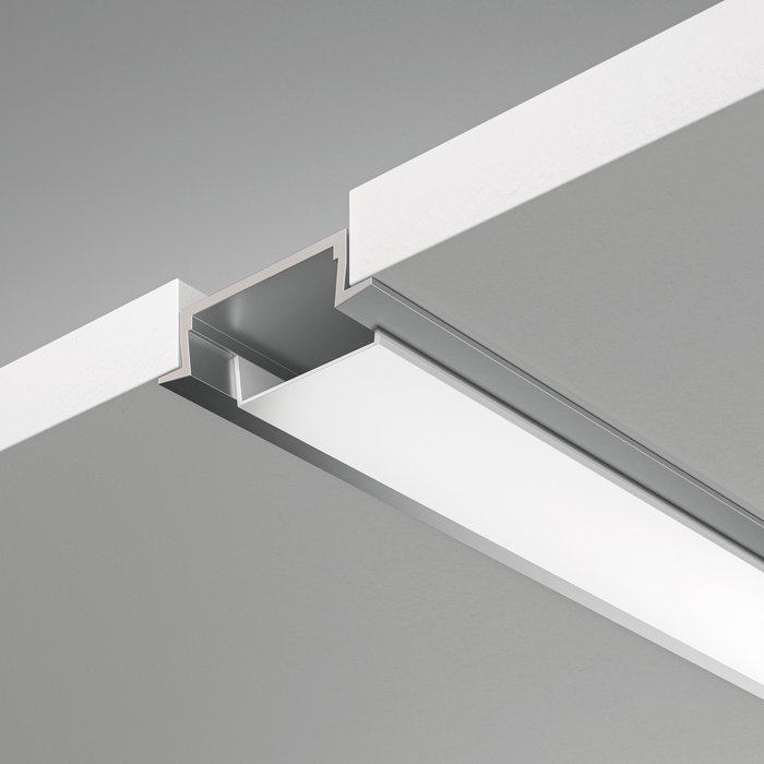 Алюминиевый профиль встраиваемый 2.2x0.6  - лучшие Профили для светодиодных лент в INMYROOM