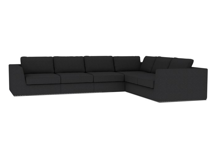 Угловой диван-кровать Igarka черного цвета