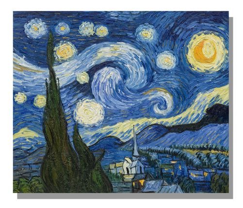Декоративная картина на холсте "Звездная ночь"