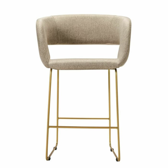 Полубарный стул Hugs беевого цвета - купить Барные стулья по цене 11860.0