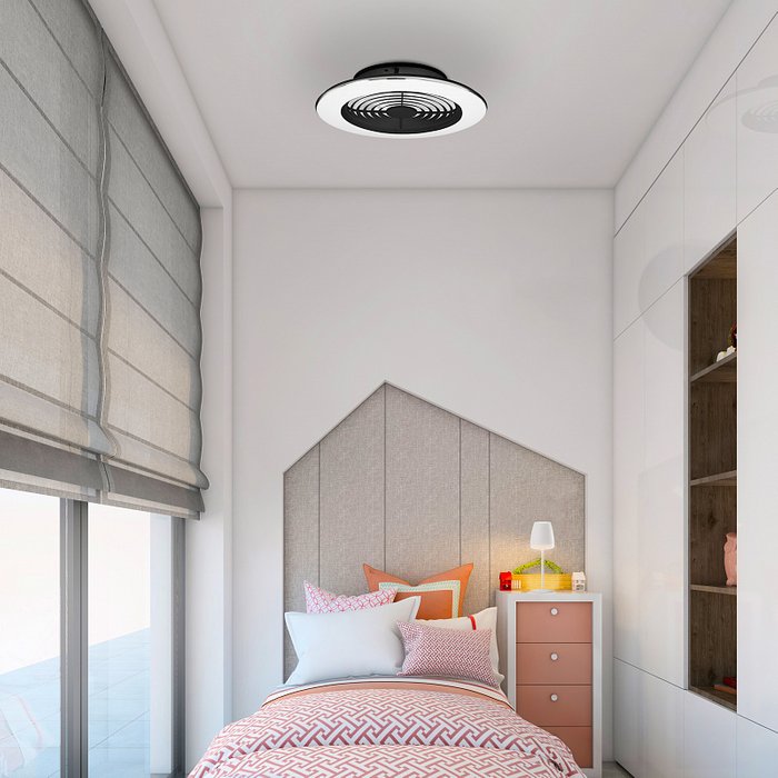 Люстра-вентилятор Alisio 7495 (акрил, цвет черный) - лучшие Потолочные люстры в INMYROOM