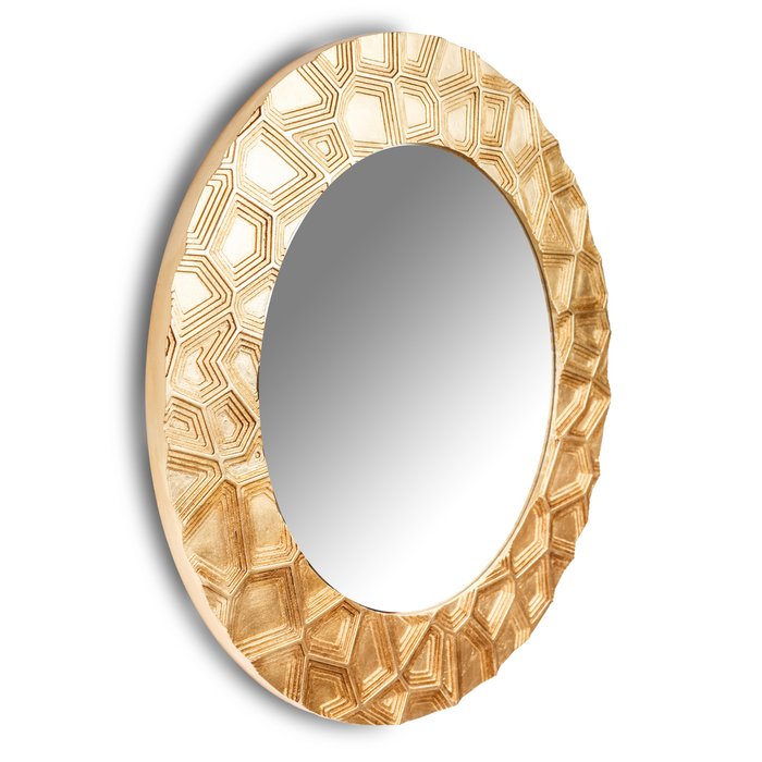 Настенное зеркало FASHION HOLLOW gold - купить Настенные зеркала по цене 26000.0