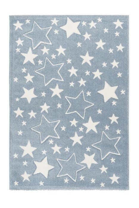 Детский ковер Amigo Stars Blue голубого цвета 80х150