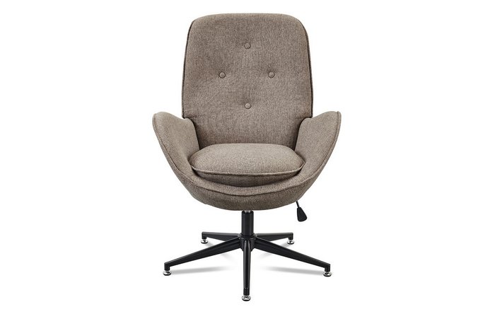 Кресло Beth серо-коричневого цвета - лучшие Интерьерные кресла в INMYROOM