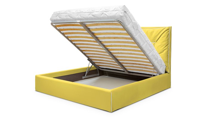 Кровать Миранда 180х200 желтого цвета - купить Кровати для спальни по цене 61400.0