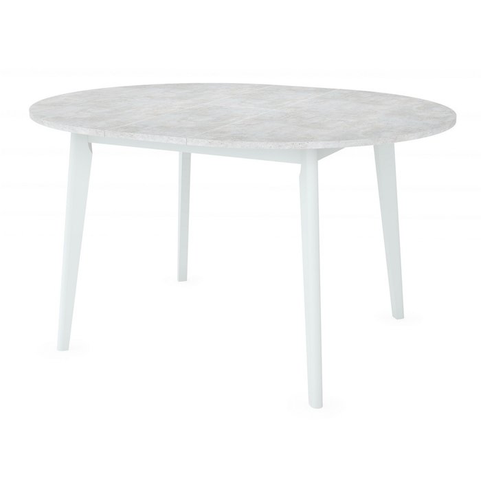 Стол обеденный раскладной Oslo серо-белого цвета - лучшие Обеденные столы в INMYROOM
