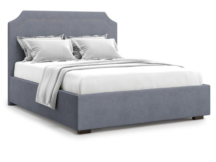 Кровать с подъемным механизмом Lago 180х200 серого цвета