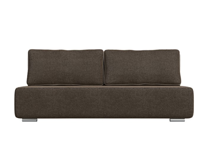 Прямой диван-кровать Уно коричневого цвета - купить Прямые диваны по цене 30999.0