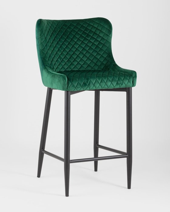Стул полубарный Ститч изумрудного цвета - купить Барные стулья по цене 8404.0