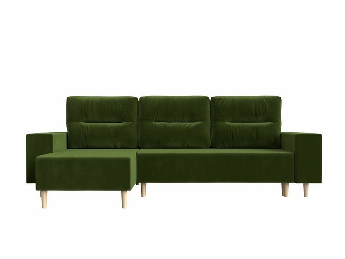 Угловой диван-кровать Шанхай зеленого цвета угол левый - купить Угловые диваны по цене 42990 Угловой диван-кровать Шанхай зеленого цвета угол левый - купить Угловые диваны по цене 42990