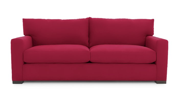 Диван-кровать Непал красного цвета - купить Прямые диваны по цене 64500.0