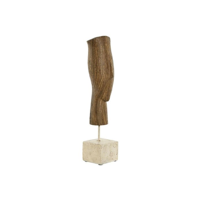 Декоративная фигура Белый Коричневый Лицо 8,5 x 8,5 x 37,5 cm