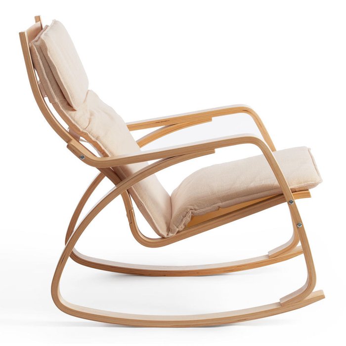 Кресло-качалка Валенсия бежевого цвета - купить Интерьерные кресла по цене 10500.0