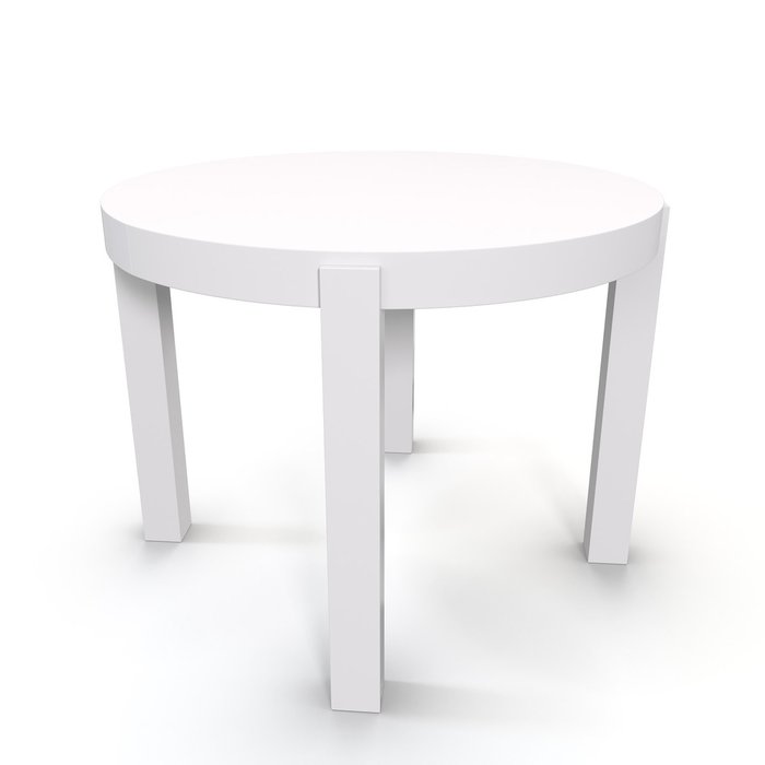 Раздвижной обеденный стол Cerro белого цвета - лучшие Обеденные столы в INMYROOM