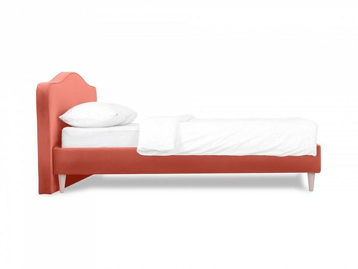 Кровать Queen II Elizabeth L 160х200 кораллового цвета - купить Кровати для спальни по цене 48500.0