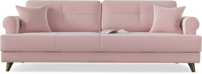 Диван-кровать прямой Мирта светло-розового цвета - купить Прямые диваны по цене 38793.0