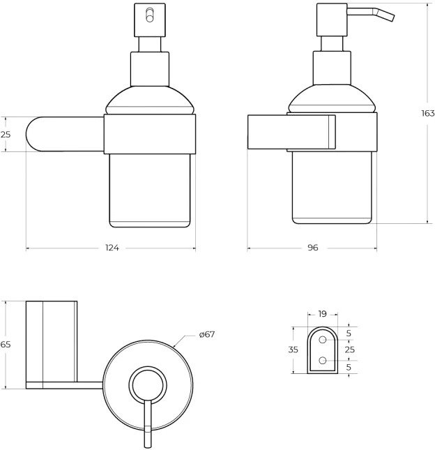 Дозатор Stylus - купить Диспенсеры для мыла по цене 4980