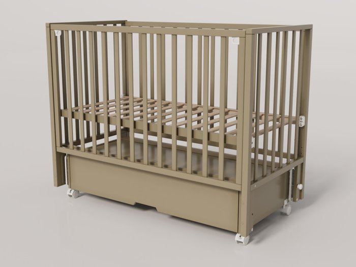 Кроватка для новорожденного Hollie 60х120 цвета кашемир Кроватка для новорожденного Hollie 60х120 цвета кашемир