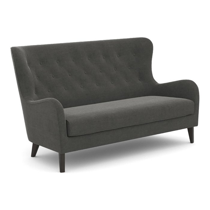Диван двухместный Montreal (176 см) темно-серого цвета - купить Прямые диваны по цене 56200.0