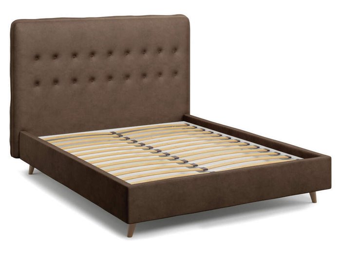 Кровать Bergamo коричневого цвета 140х200 - купить Кровати для спальни по цене 38000.0