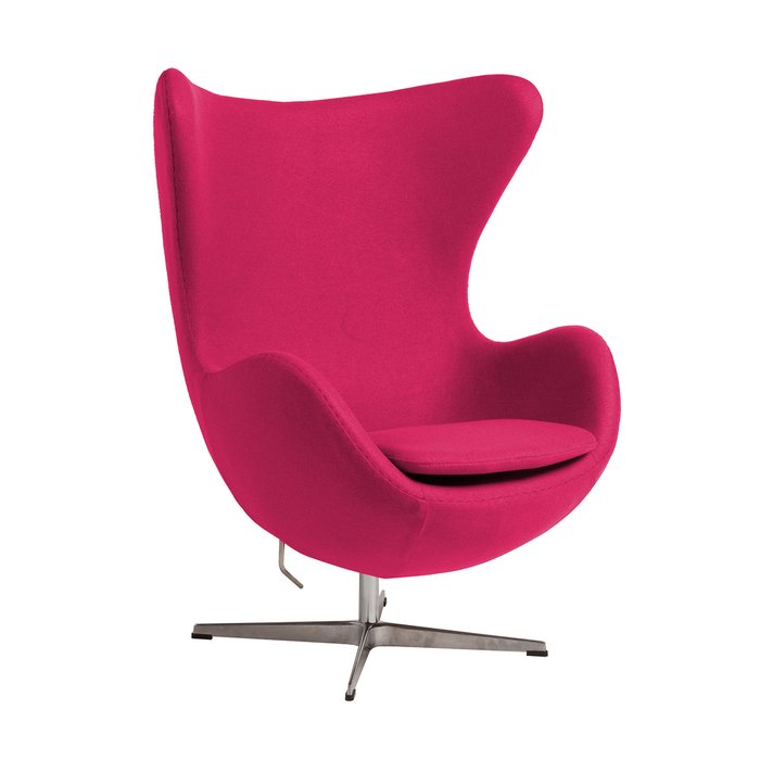 Кресло Egg Chair малинового цвета - купить Интерьерные кресла по цене 57800.0