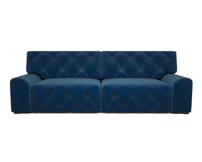 Прямой диван-кровать Милан темно-синего цвета - лучшие Прямые диваны в INMYROOM