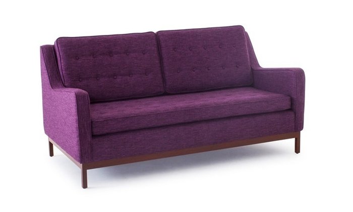 Прямой диван фиолетового цвета - купить Прямые диваны по цене 57600.0
