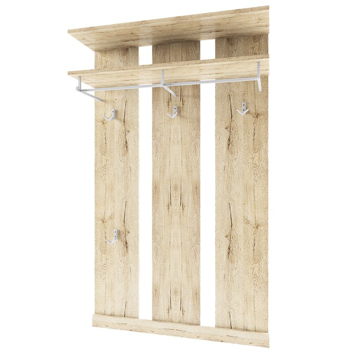 Настенная вешалка Oskar бежевого цвета Настенная вешалка Oskar бежевого цвета