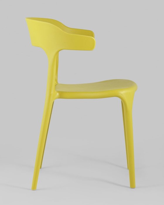 Стул Neo пластик горчичного цвета - лучшие Обеденные стулья в INMYROOM