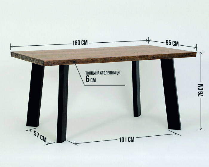 Обеденный стол Кельн-М коричневого цвета - лучшие Обеденные столы в INMYROOM