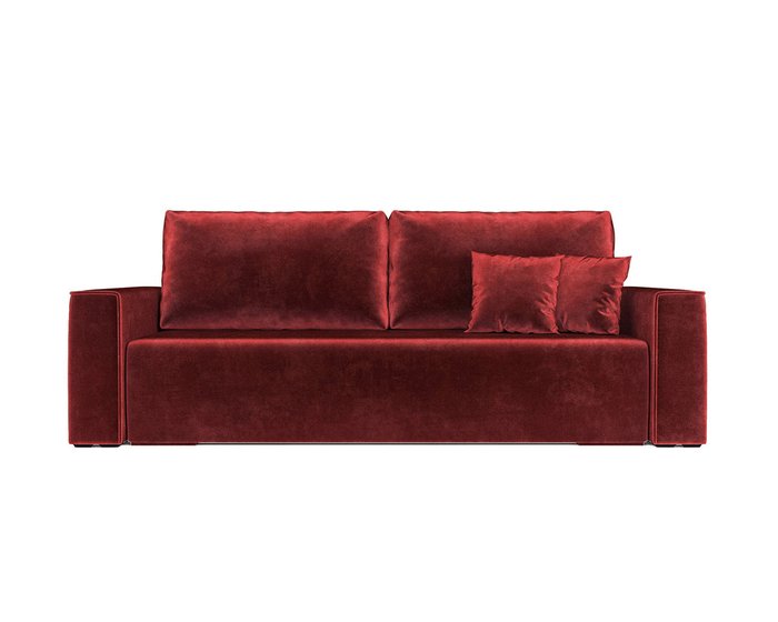 Диван-кровать Манхэттен темно-красного цвета - купить Прямые диваны по цене 37690.0