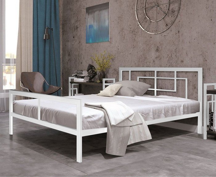 Кровать Кантерано 120х200 белого цвета - лучшие Кровати для спальни в INMYROOM
