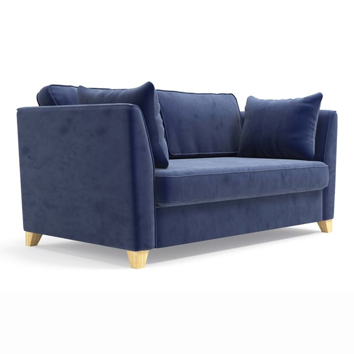 Двухместный диван ST Wolsly синего цвета - купить Прямые диваны по цене 46500.0