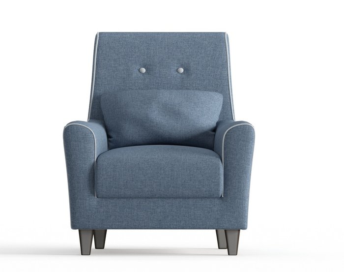 Кресло Мерлин синего цвета - купить Интерьерные кресла по цене 11290.0