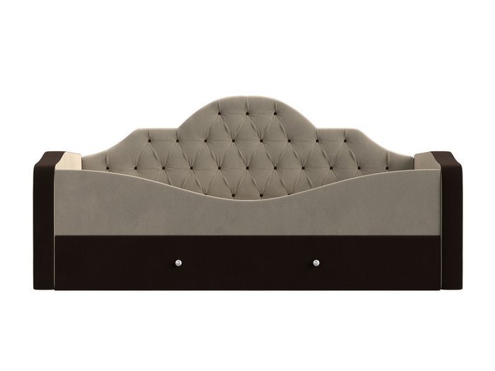 Детская кровать Скаут 72х160 коричнево-бежевого цвета  - купить Одноярусные кроватки по цене 35990.0