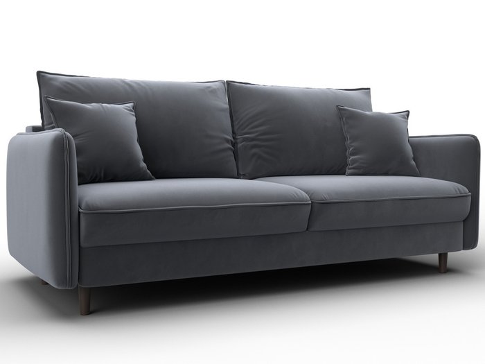 Диван-кровать Лига-064 серого цвета Диван-кровать Лига-064 серого цвета