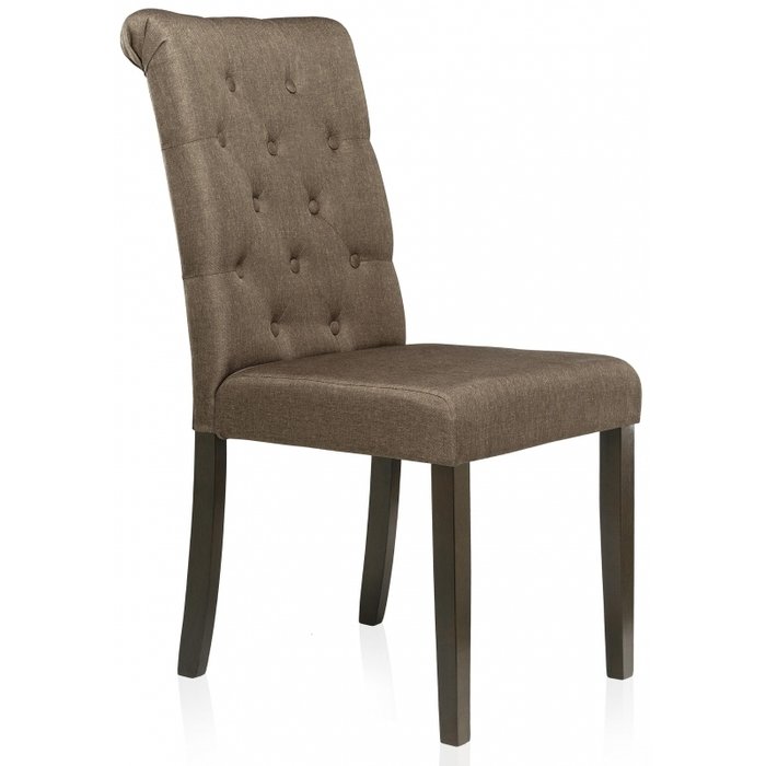 Стул Amelia dark walnut fabric brown коричневого цвета Стул Amelia dark walnut fabric brown коричневого цвета