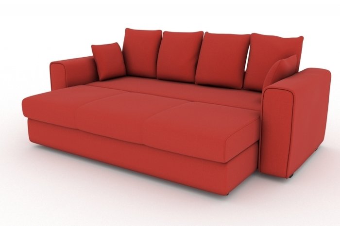 Прямой диван-кровать Giverny красного цвета - купить Прямые диваны по цене 16000.0