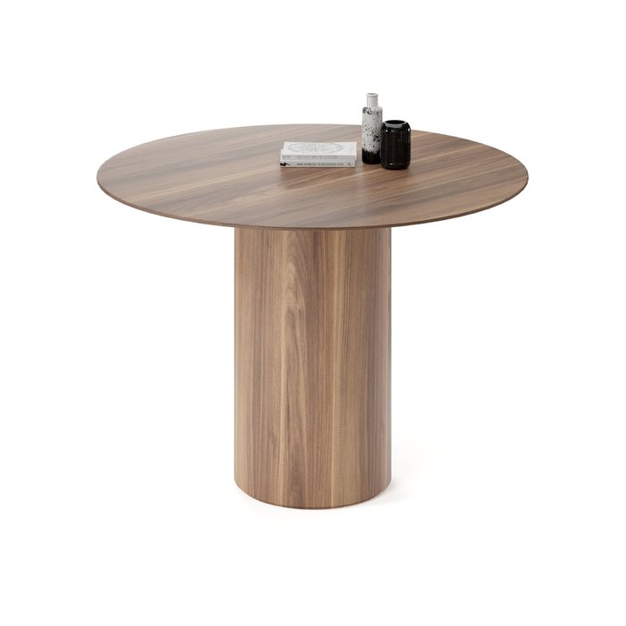 Обеденный стол круглый Вуррен коричневого цвета - купить Обеденные столы по цене 67035.0