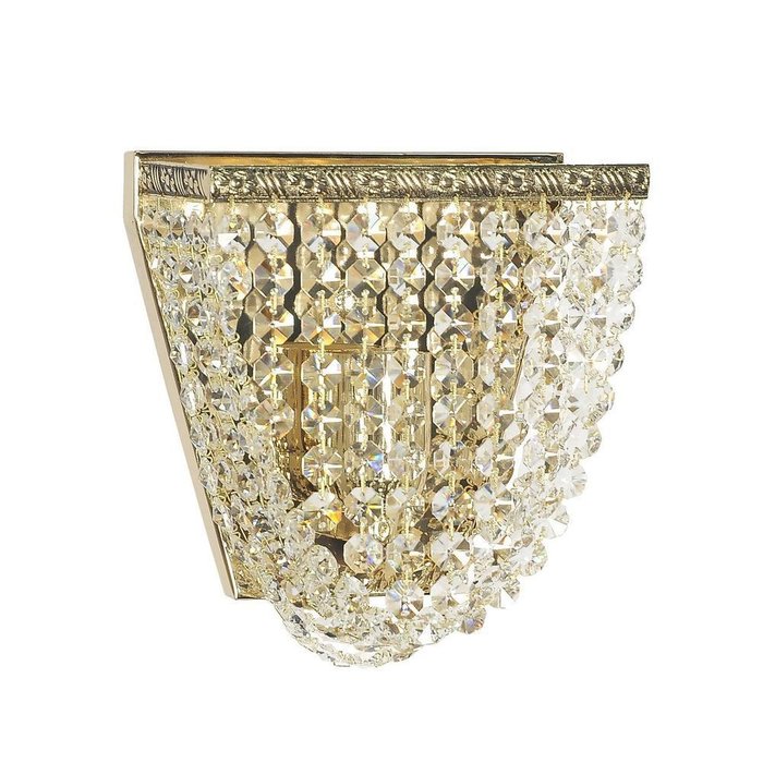 Настенный светильник Lucia Tucci Cristallo Gold с декоративным плафоном из хрусталя
