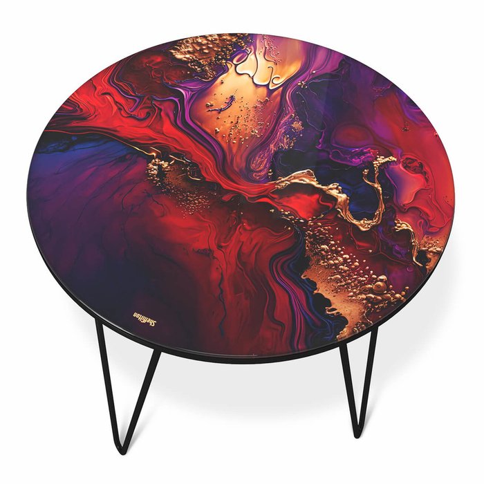 Кофейный стол Cosmic красного цвета - лучшие Кофейные столики в INMYROOM