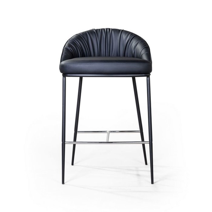 Стул полубарный Barkley черного цвета - купить Барные стулья по цене 24900.0