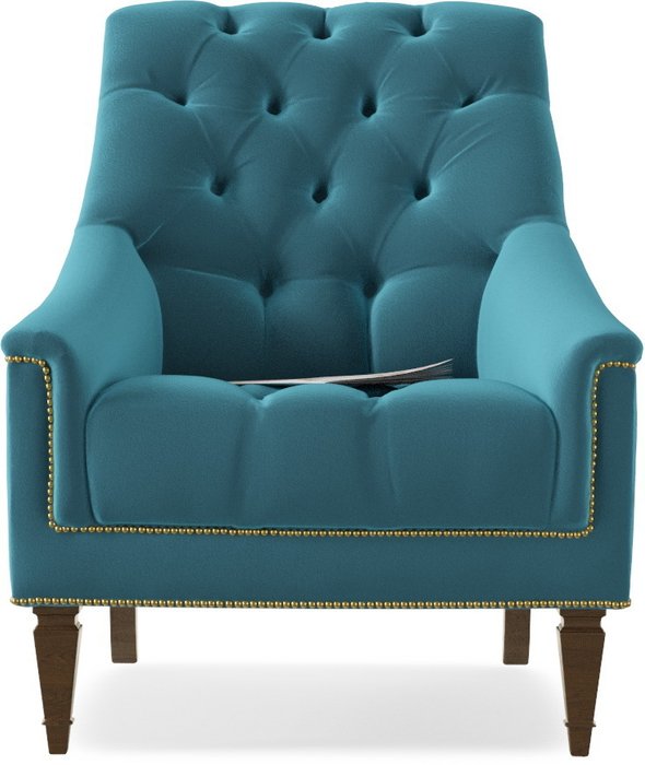 Кресло Элеганс Schnadig Azur голубого цвета - купить Интерьерные кресла по цене 25000.0