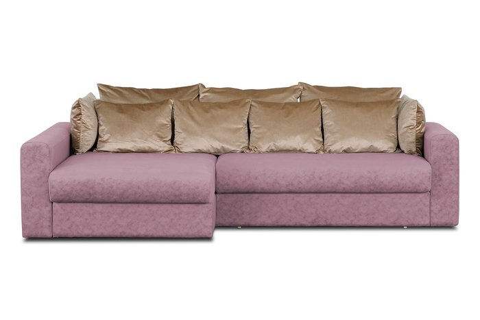 Угловой диван-кровать Мэдисон Черри розового цвета