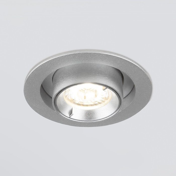 Встраиваемый точечный светодиодный светильник 9917 LED 10W 4200K серебро Pispa - лучшие Встраиваемые споты в INMYROOM