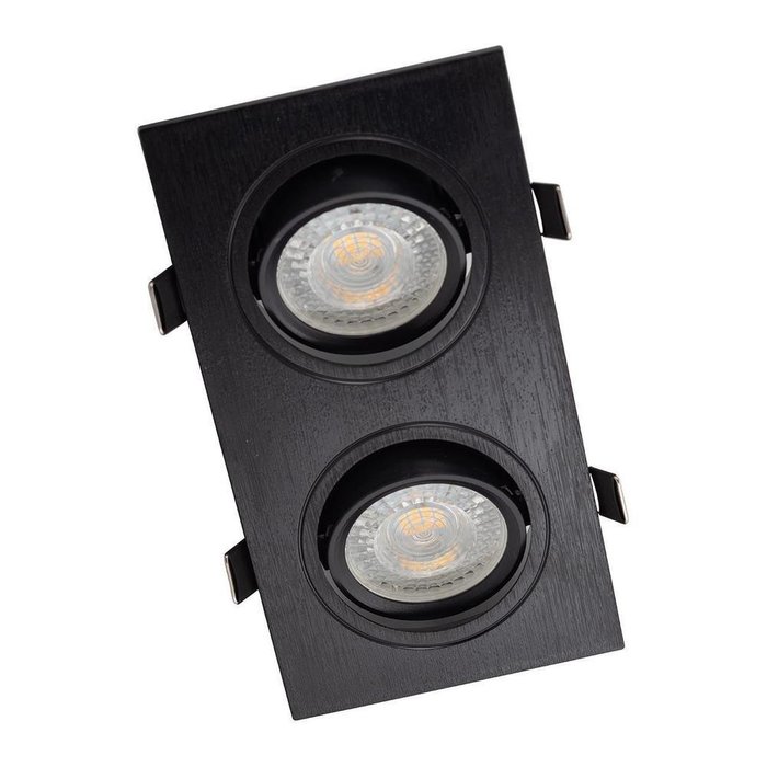 Встраиваемый светильник черного цвета - купить Встраиваемые споты по цене 830.0