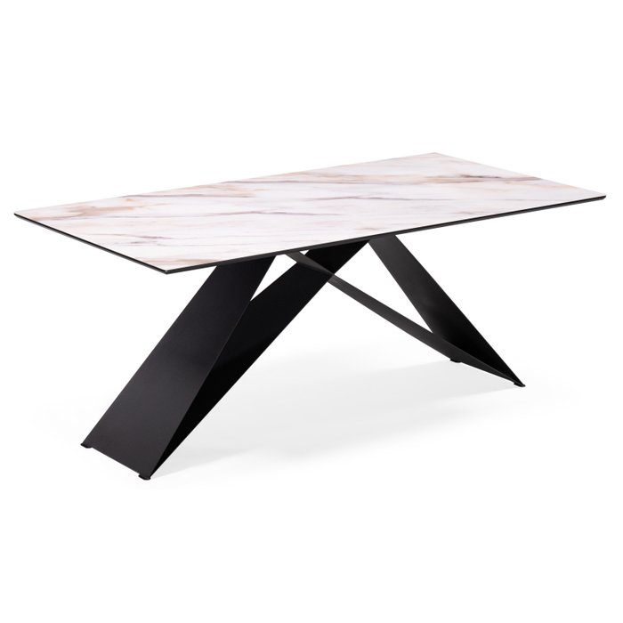 Обеденный стол Ноттингем черно-белого цвета