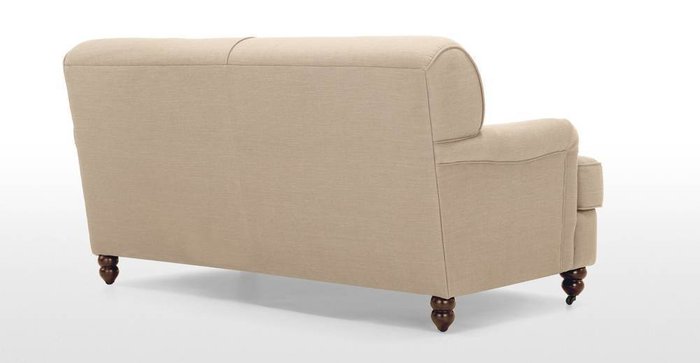 Раскладной диван Orson двухместный бежевого цвета - купить Прямые диваны по цене 67300.0