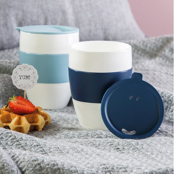 Термокружка Aroma to go бело-розового цвета - лучшие Чашки в INMYROOM Термокружка Aroma to go бело-розового цвета - лучшие Чашки в INMYROOM